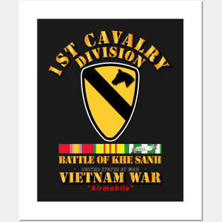 1st Cav Div - Battle Khe Sanh w  VN SVC Posters and Art